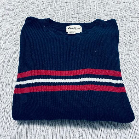 Vintage 90s Eddie Bauer black crewneck sweater - Picture 1 of 6